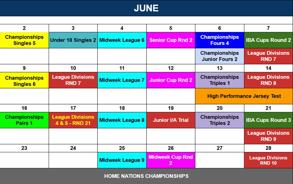 NIPGL Calendar June 2025